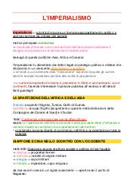 Riassunti sull'Imperialismo