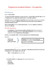Appunti Italiano 5a Superiore
