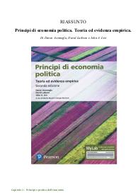 Riassunto del libro "Principi di economia politica. Teoria ed evidenza empirica" di Acemoglu, Laibson e List