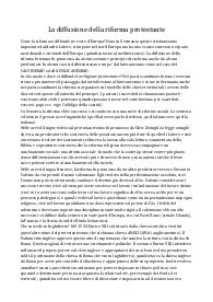 La diffusione della riforma protestante