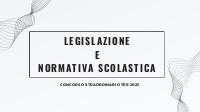 Appunti di Legislazione e Normativa Scolastica