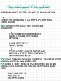 Regolazione dell'espressione genica (trascrizione, traduzione , esperimenti)