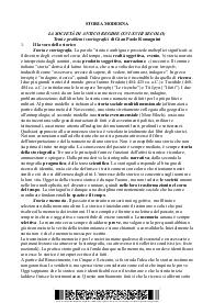 LA SOCIETÀ DI ANTICO REGIME (XVI-XVIII SECOLO) Temi e problemi storiografici di Gian Paolo Romagnini