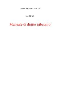 Manuale di diritto tributario corso