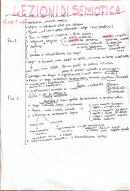Riassunto libro Lezione di Semiotica