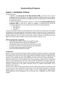 Gestione Etica d'Impresa