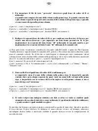 Paniere Aperte STATISTICA ECONOMIA (D.M. 27004) Docente Coccarda Raoul Risposte APERTE Ecampus