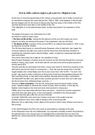 Appunti lezioni Storia Della Cultura inglese -Professor Saglia.