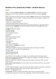 Materiali per il design - riassunto secondo modulo