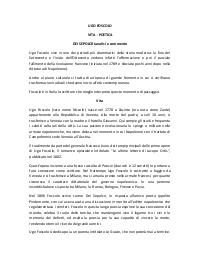 DEI SEPOLCRI di Ugo Foscolo, biografia, analisi e commento, la poetica,