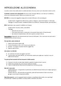 Appunti fondamenti di economia, Uniud, 2024/2025