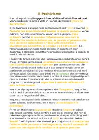 Il Positivismo appunti