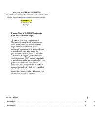 Paniere Master A-18 2025 Sociologia Prof. Ciarcianelli