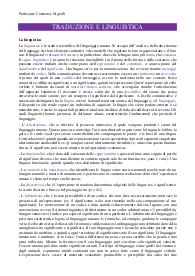 Appunti di Traduzione e Linguistica | Lezioni + libri + slide