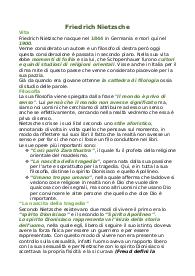 Friedrich Nietzsche appunti