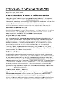 L'epoca delle passioni tristi