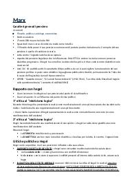 appunti filosofia Marx