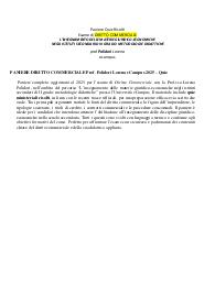 PANIERE DIRITTO COMMERCIALE Prof. Polidori Lorena eCampus 2025 – Quiz