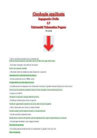 Geologia applicata - Ingegneria Civile L7 - Università Telematica Pegaso