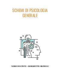 schemi psicologia generale