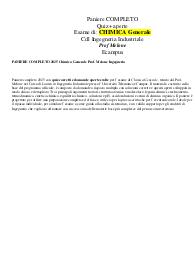 PANIERE COMPLETO 2025 Chimica Generale Prof. Melone Ingegneria