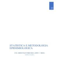 Statistica e metodologia epidemiologica