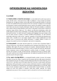 Introduzione all'archeologia bizantina