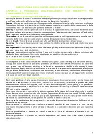 Psicologia dello sviluppo e dell'educazione - riassunto