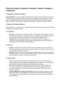 Il sistema linfatico