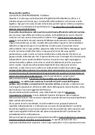 Riassunto completo del libro Politica come professione, Weber