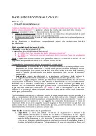 Riassunto dei manuali di procedura civile