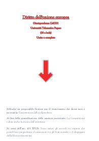 Diritto dell'unione europea - Giurisprudenza LMG01 - Pegaso