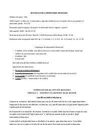 economia degli intermediari bancari