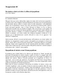 Riassunto del numero 68 di Trasgressioni, rivista quadrimestrale di cultura politica