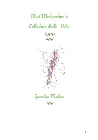 Appunti di genetica medica, prof.ssa Caputo, Sapienza 2024/25