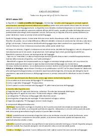 Dispense linguistica generale del prof Potito Paccione