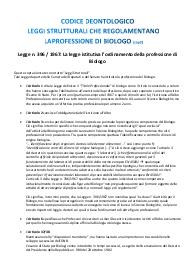 Appunti Esame di stato per biologi parte 3