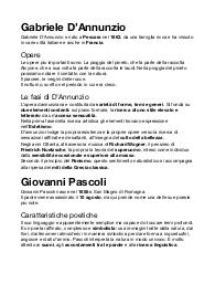 Pascoli e D’Annunzio