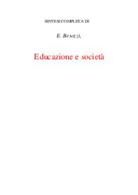 Educazione e società