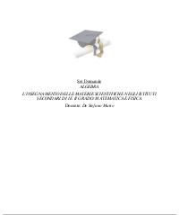 Paniere ALGEBRA MASTER Ecampus
