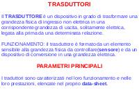 TRASDUTTORI (SISTEMI E AUTOMAZIONE)