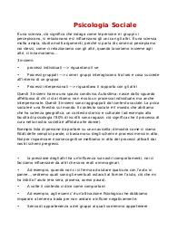 Appunti psicologia sociale