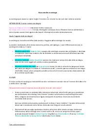 Riassunto "Sociologia, i concetti base"