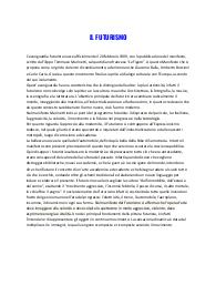 Appunti di storia dell’arte sul futurismo
