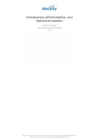 Introduzione all'informatica con definizioni basilari