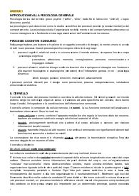 Prima parte appunti di Psicologia cognitiva e della percezione, Prof. Giovanelli, Design Campus Calenzano (FI)