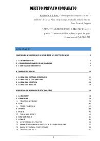 Riassunto privato comparato