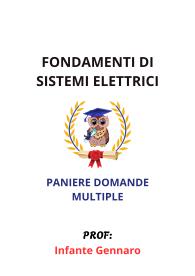 Paniere Completo di FONDAMENTI DI SISTEMI ELETTRICI, Infante Gennaro - RISPOSTE MULTIPLE