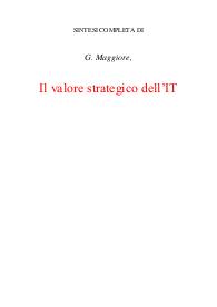 Il valore strategico dell’IT informatico