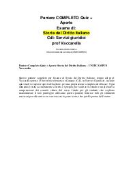 Paniere Completo Quiz + Aperte Storia del Diritto Italiano – UNIECAMPUS Vaccarella